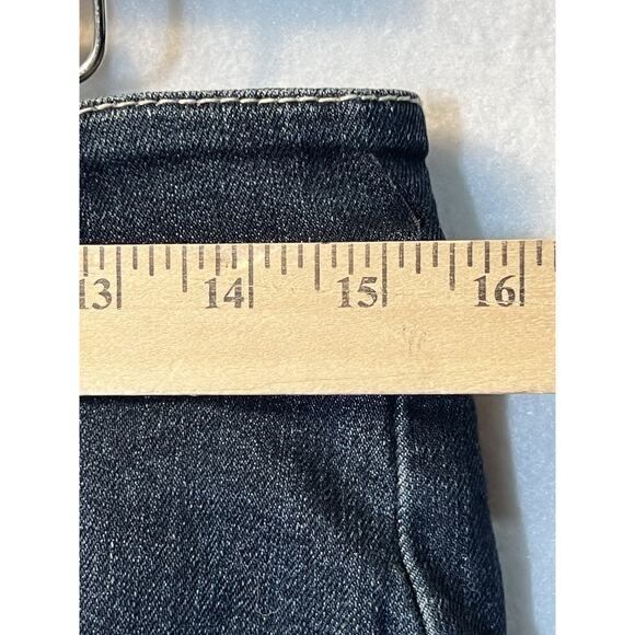 Tripp NYC Dark Blue Straight Leg Jeans with Zippers & Strap Accents - Picture 11 of 12